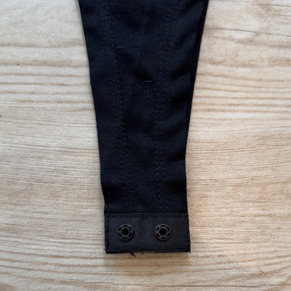 Micas Mesh Patchwork Round Neck Short Sleeve Bodysuit - Picture 5 of 7